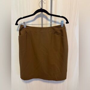 Jones New York Olive Brown Pencil Skirt Size 8